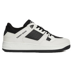 Tommy Hilfiger Leather Fine Cleat Cupsole Basketball Trainers